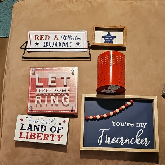 Hobby Lobby Other - 6 Decor 4th Of July Candle Holder Fireworks Holiday Home